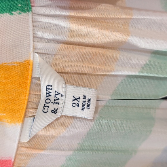 Colorful Striped Dress 2X NWT - Picture 2 of 14